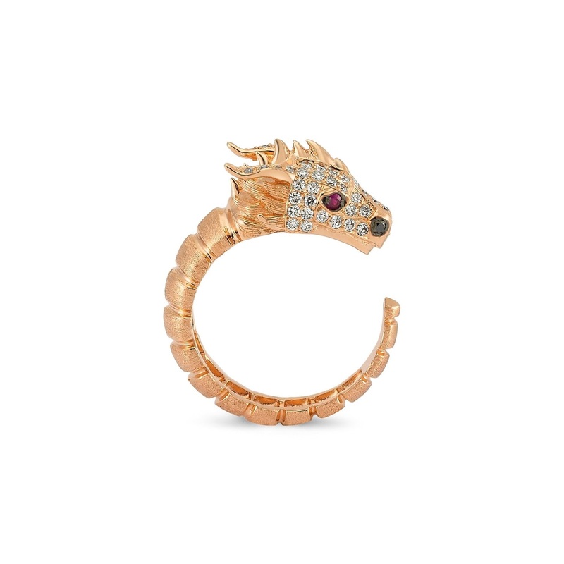 Ananta Sesha Large Head Ring