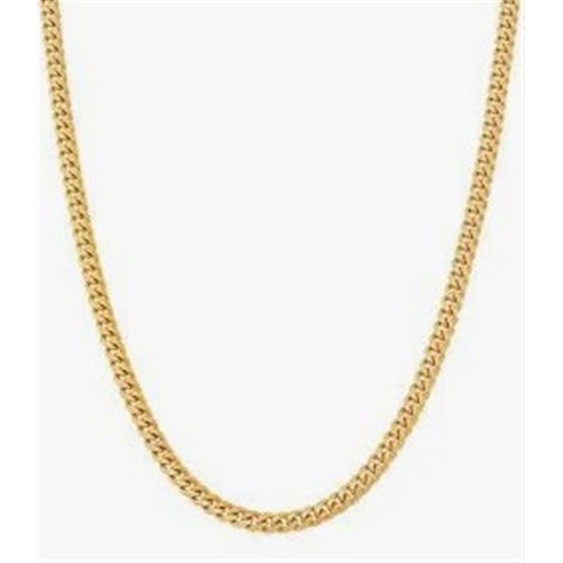 Yellow 18 Karat 1.40mm Curb Chain Estate Jewelry with