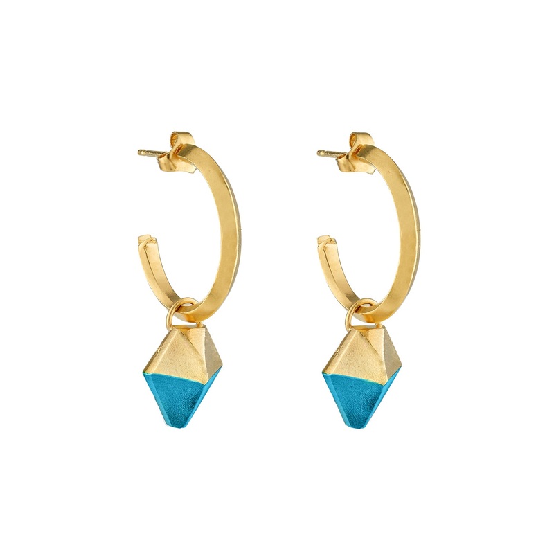 HotRocks Alchemy Hoop Earrings – Sky-Blue