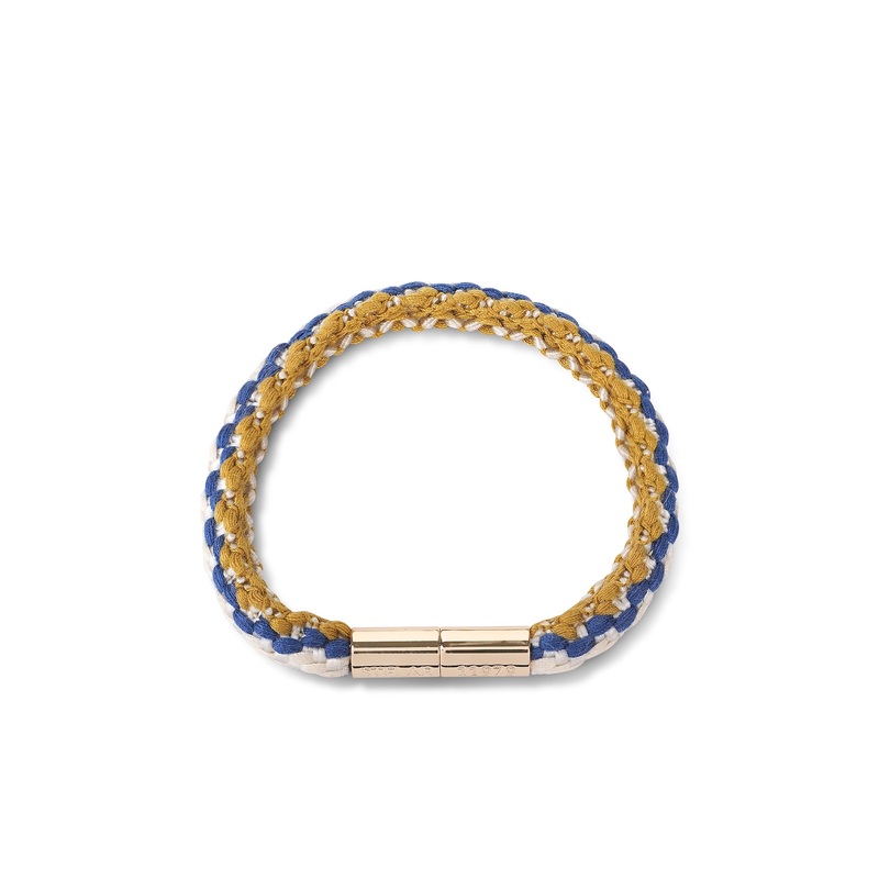 Teman Slim Woven Jacquard Bracelet – Mariner