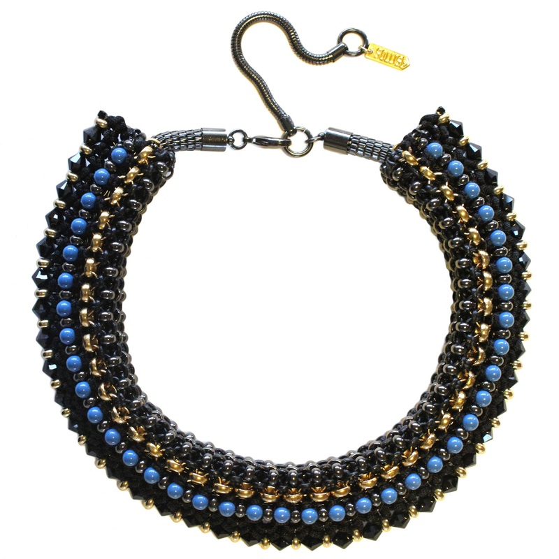 Congo Statement Necklace – Black