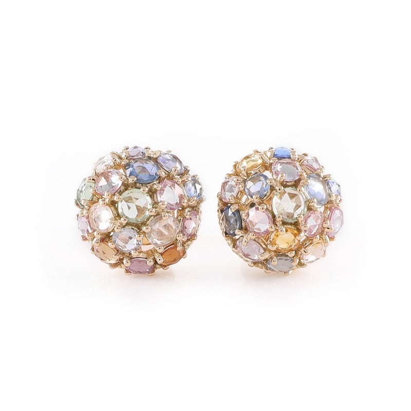 Earring Zero 1 – Multicolour Sapphires