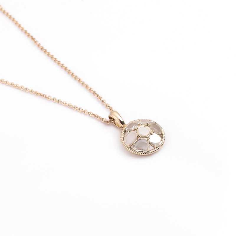 Pendant Zero 1 – Diamonds in White Gold