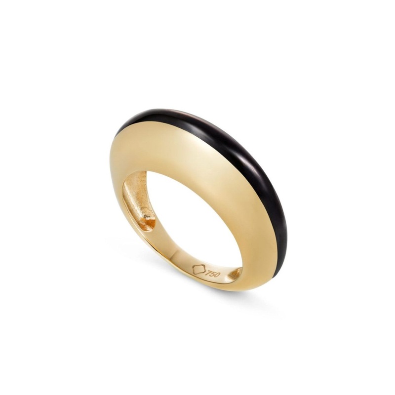 Enamel Ring – Black