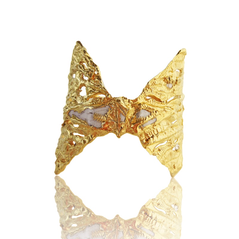 Palomino Diamond Cuff with Porcelain