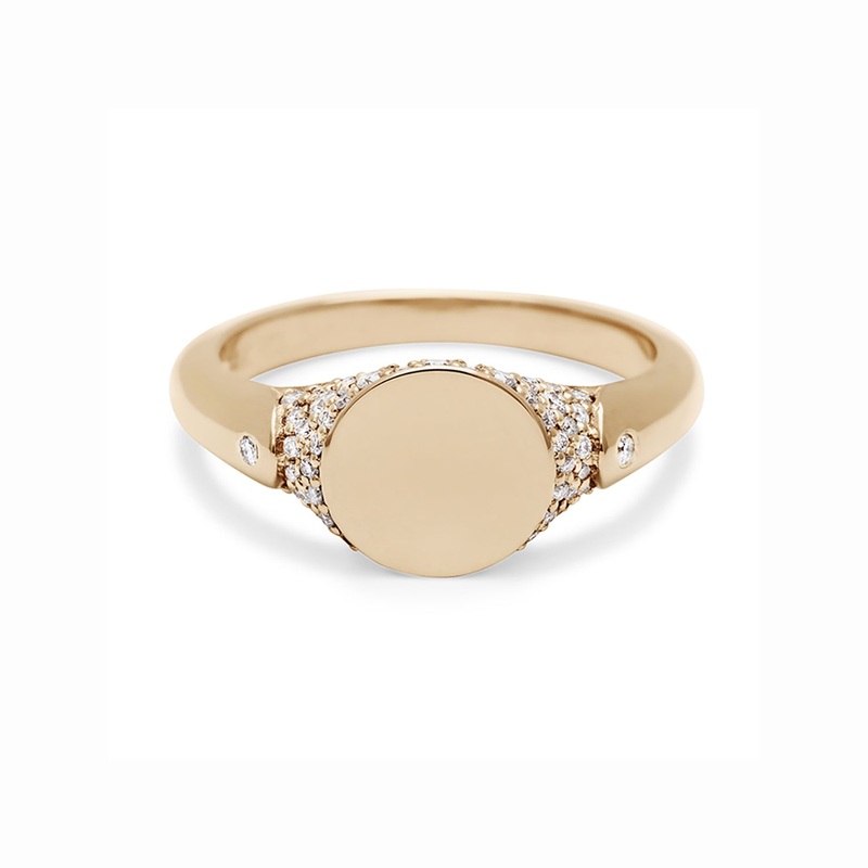 Pave Classic Signet Ring