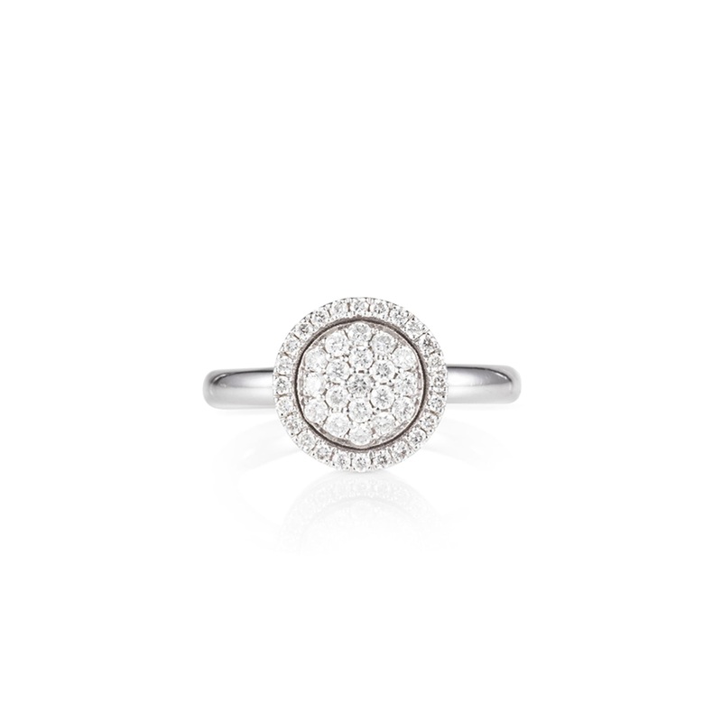 Venezia White Diamond Small Ring