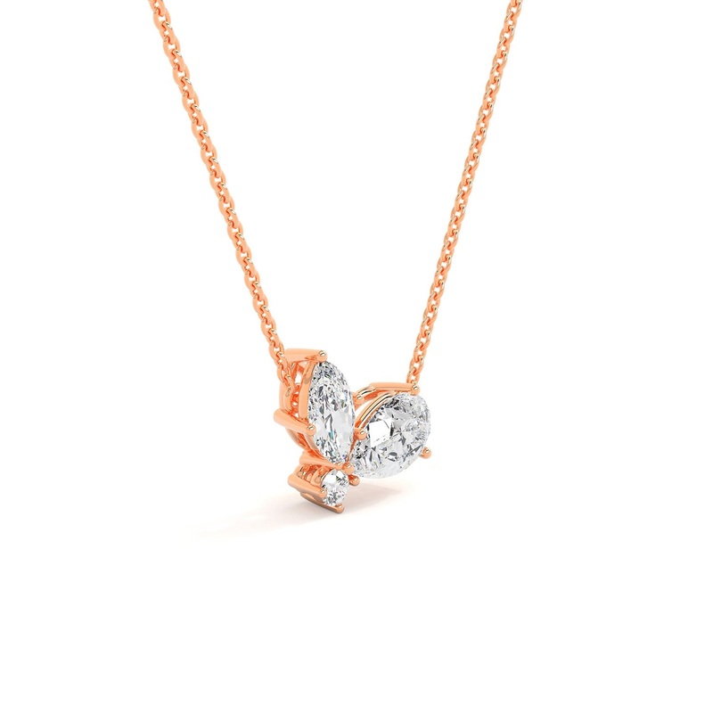 Butterfly Toi et Moi Necklace