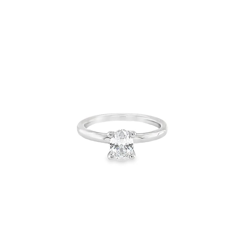 Cost Diamond Oval Solitaire Ring Mounting