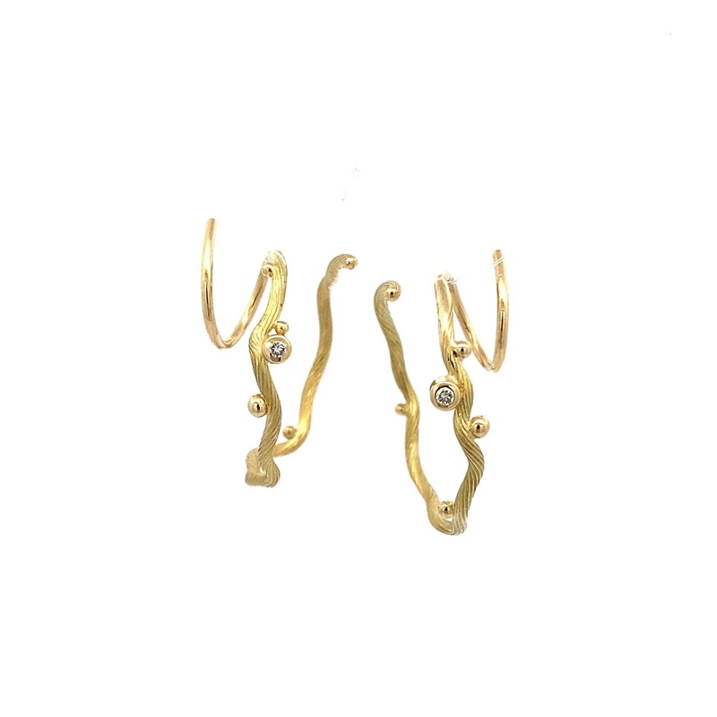 Diamond Tallulah Hoop Earrings
