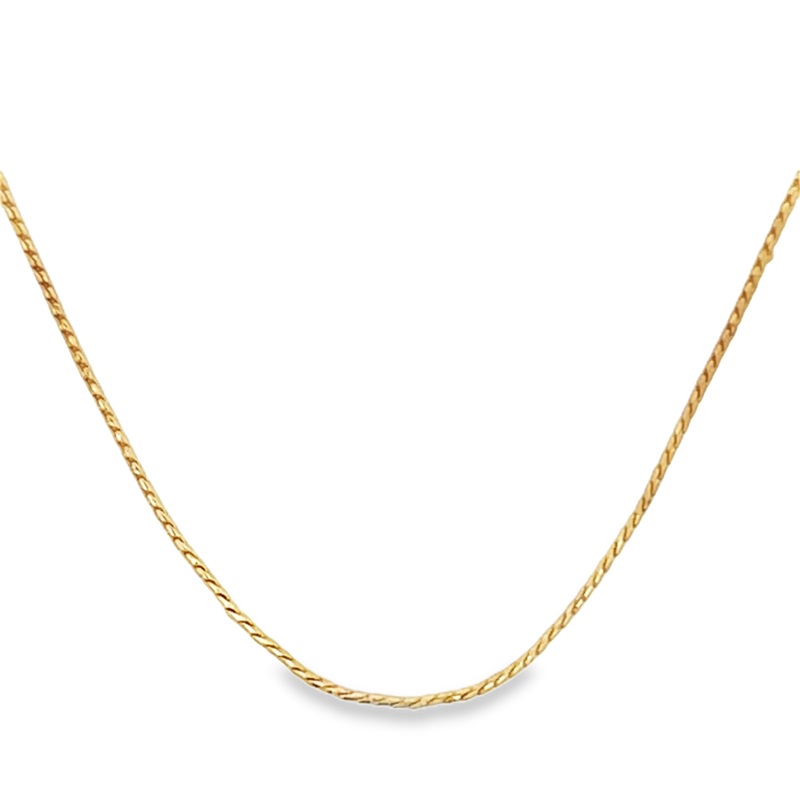 Yellow 18 Karat “S” Link Chain Estate Jewelry with