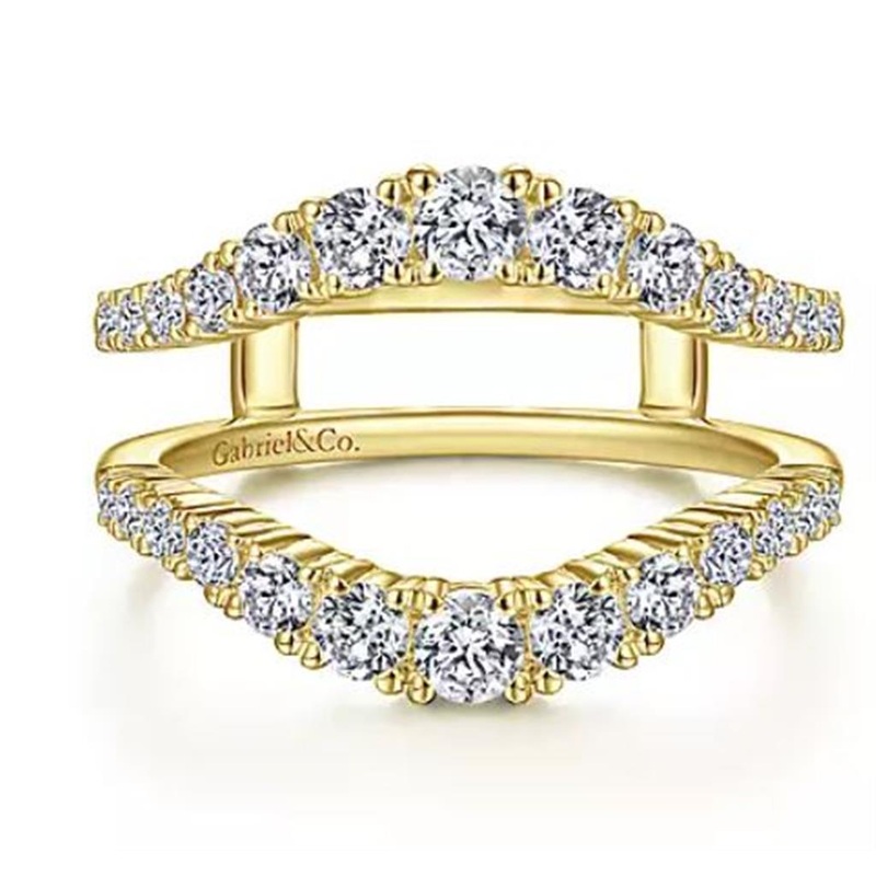 Gabriel & Co. 14K Yellow Gold Diamond Ring Enhancer – 0.96 ct