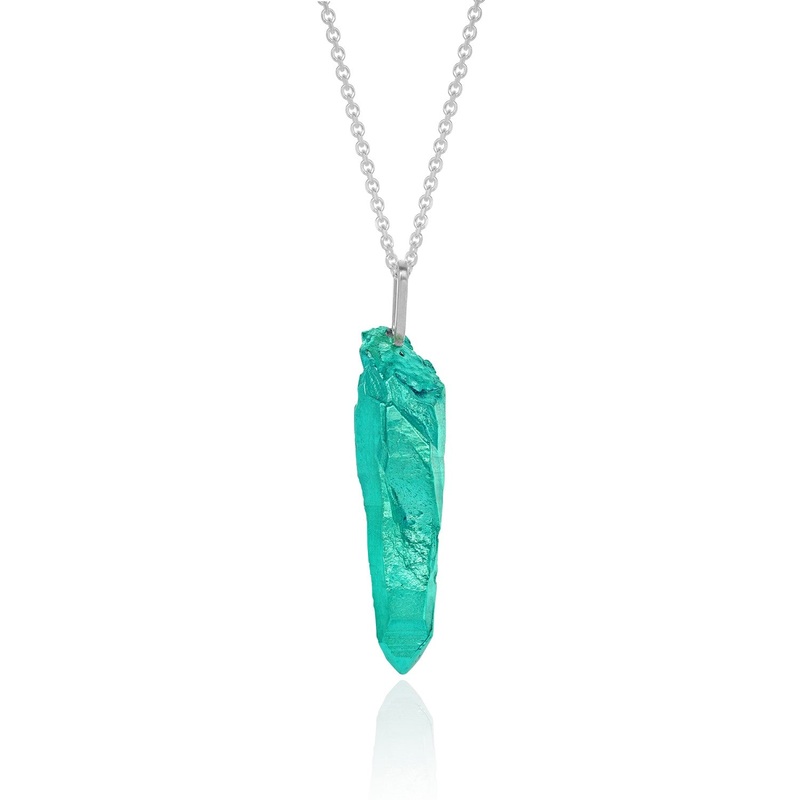 HotRocks Wand Necklace – Aqua Green