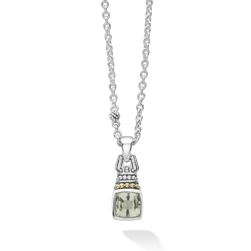 Rittenhouse Prasiolite Pendant Necklace