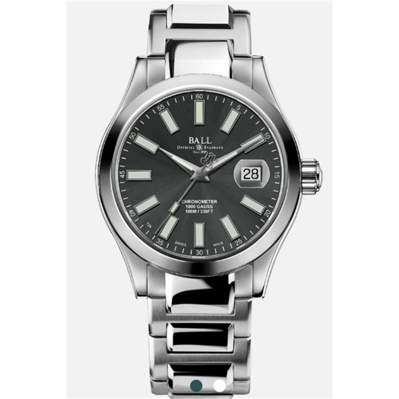 Stainless Steel Men’s 40mm Engineer III Marvelight Watch with Grey Dia