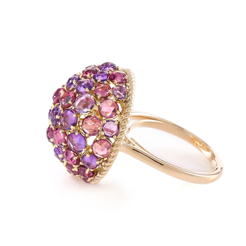 Ring Zero 1 – Garnets and Amethysts