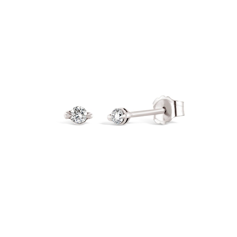 Shuga Lab-Created Diamond Studs – White Gold