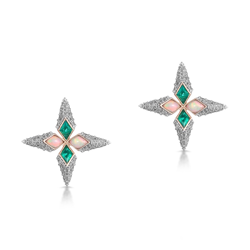 Trinity Earrings in Rose Gold