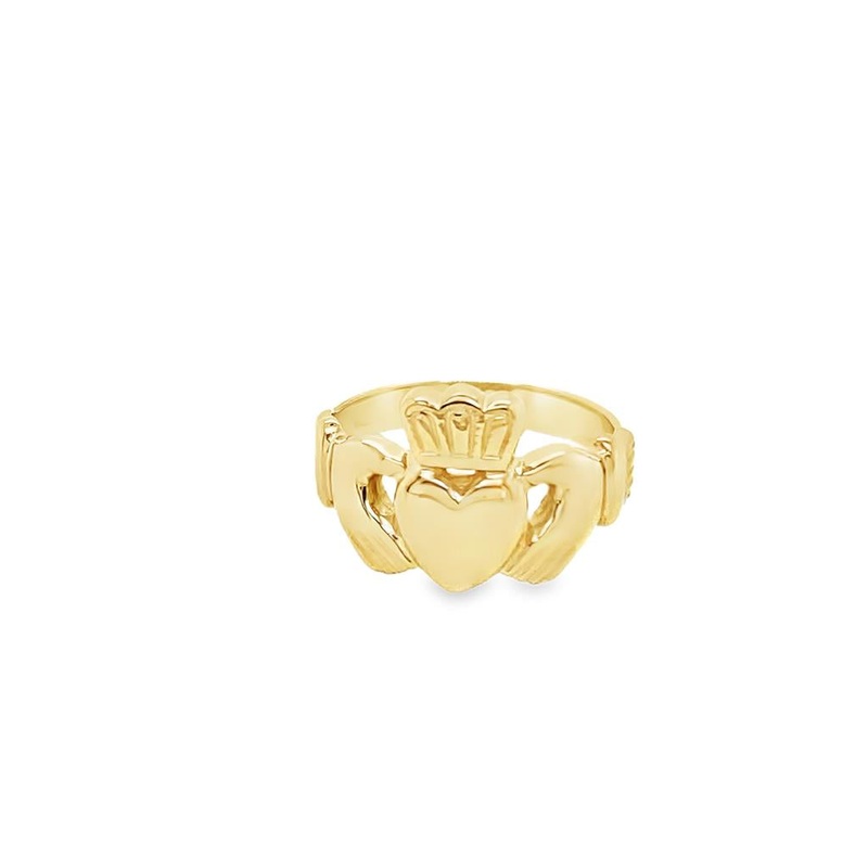 Yellow 14 Karat Claddagh Ring Estate Jewelry Size 5.5 Gram Weight: 3.4