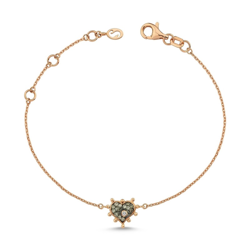 Champagne Heart Bracelet
