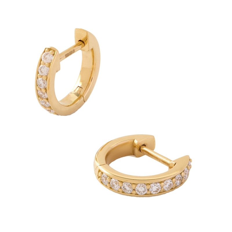 Eternity 0.54ct Huggie Hoops