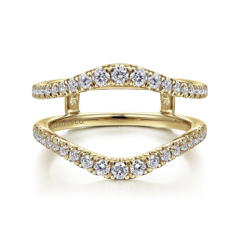 Gabriel & Co. 14K Yellow Gold Diamond Ring Enhancer – 0.49 ct