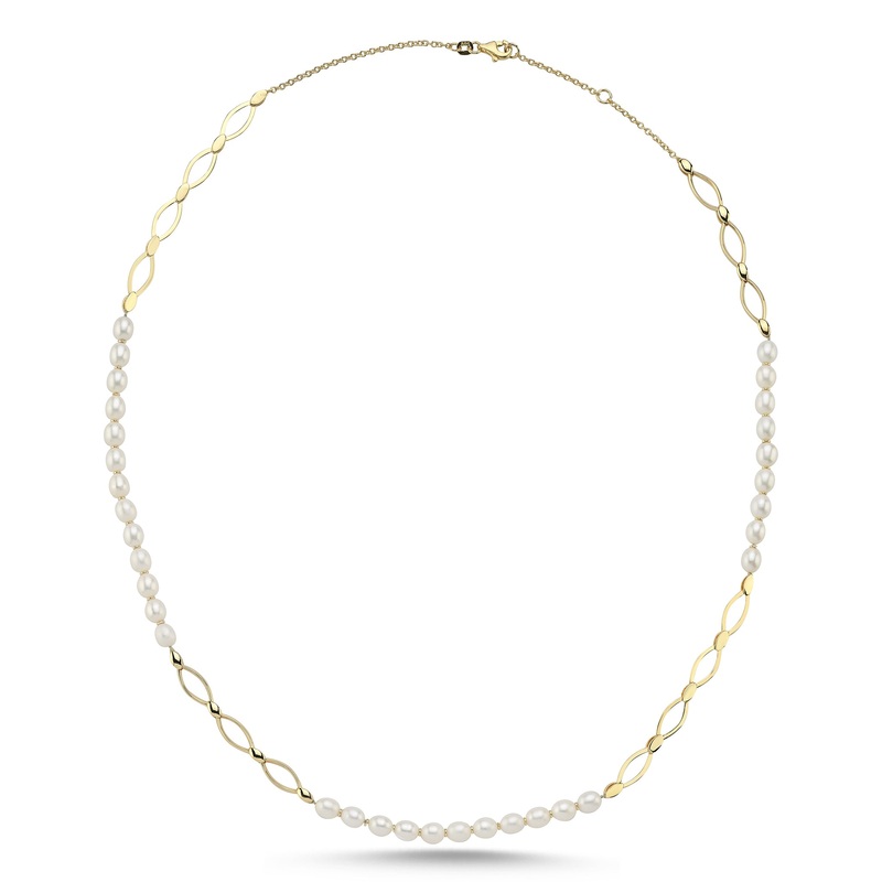 Signature Grain Chain Necklace with Pearls
