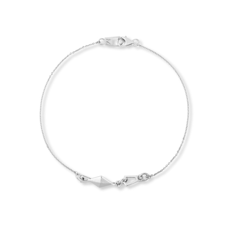 White Gold Bound Bracelet