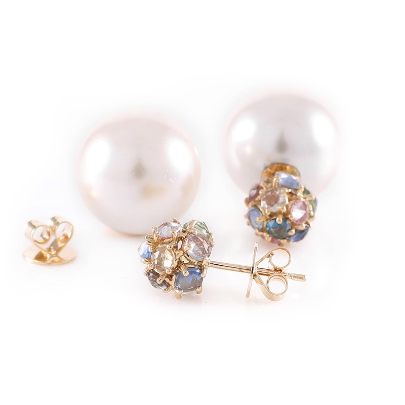 Earring Zero 2 – Multicolour Sapphires