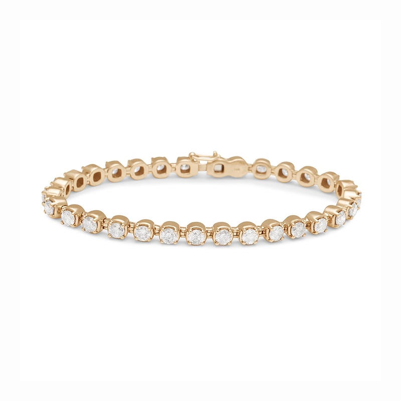 Ingot Eternity Bracelet – Lab White Diamonds