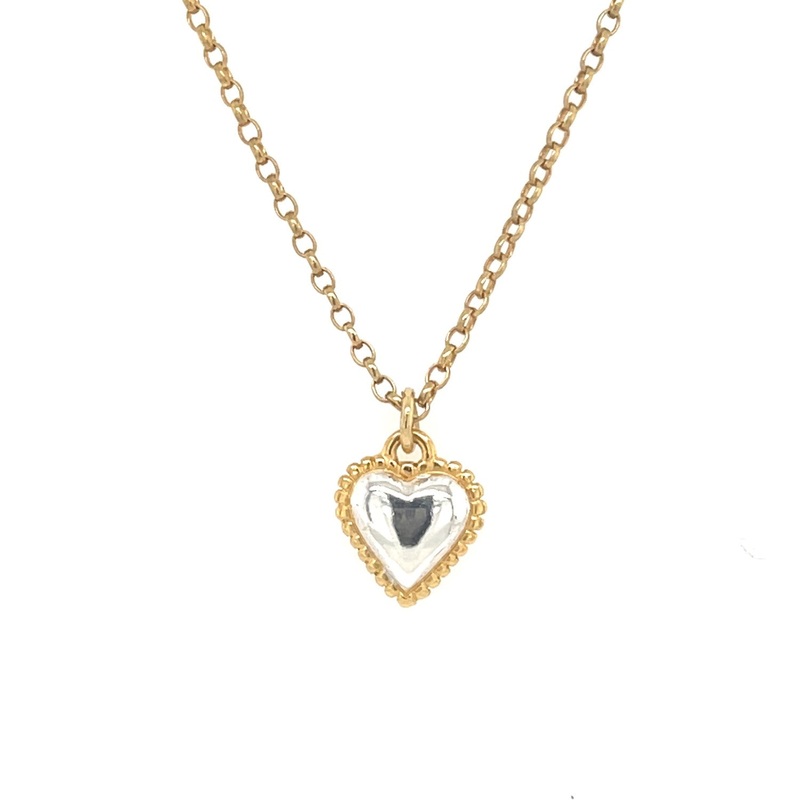 Zoe Heart Pendant – Gold Chain