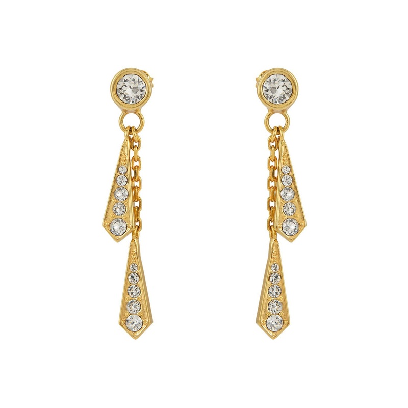 Cascata Drop Earrings – Gold