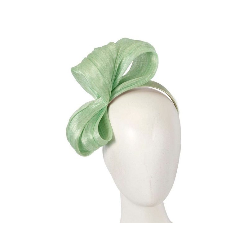 Exclusive mint green silk abaca bow by Fillies Collection