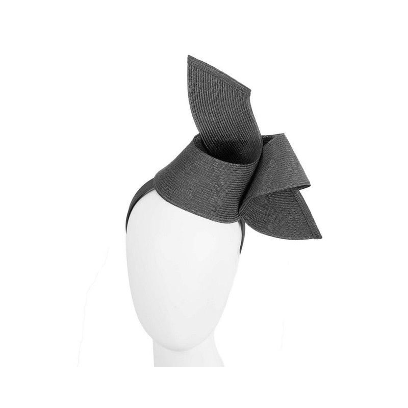 Modern black fascinator by Max Alexander
