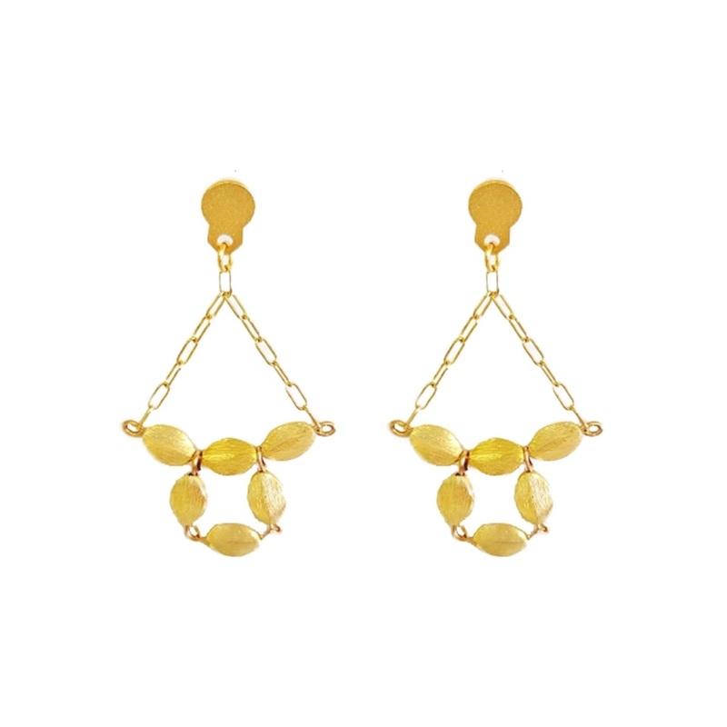 2″ Hatchepsut 18Kt Gold Plated Chandelier Earrings | MINU