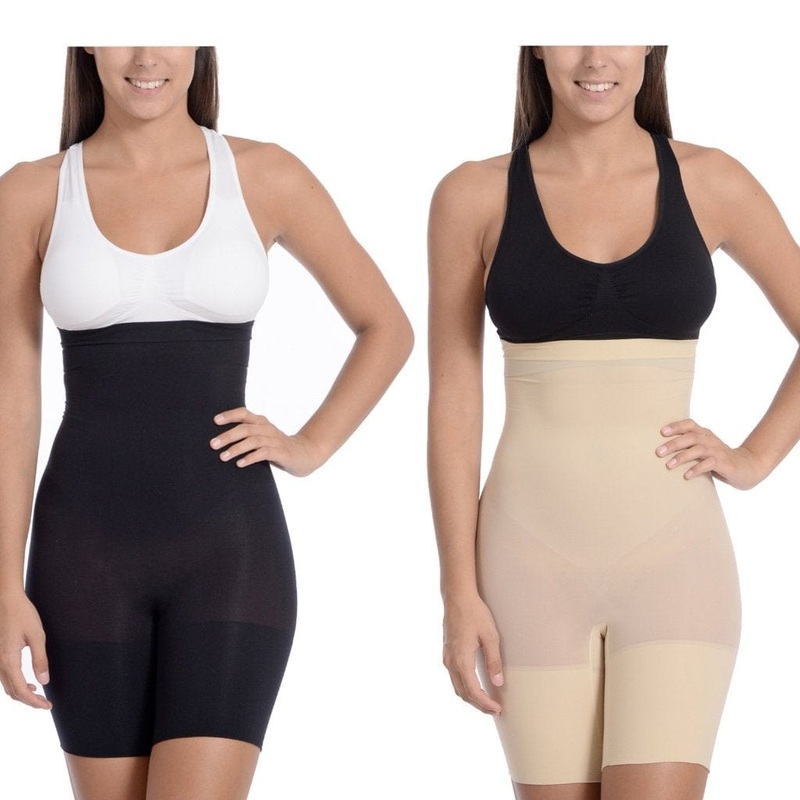 Body Beautiful Shapewear Hi Waist Shaper With Extra Long Boy Leg 2 Pack