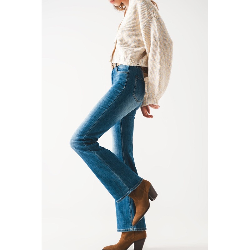 Bootcut Flared High Waisted Jeans