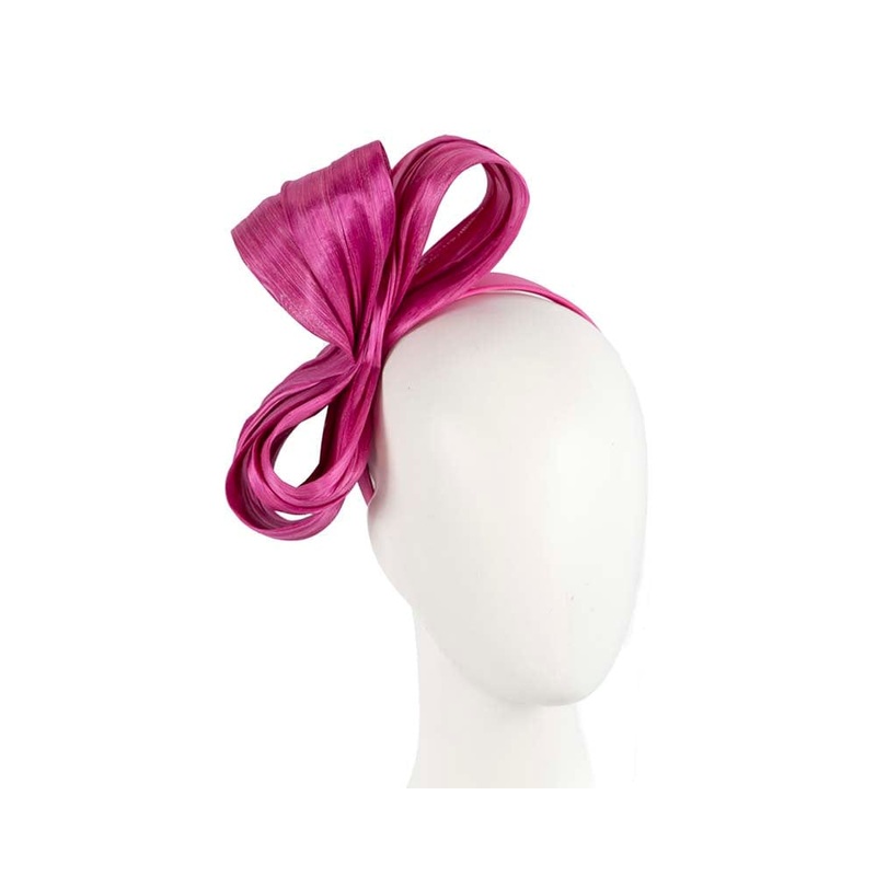 Exclusive fuchsia silk abaca bow by Fillies Collection