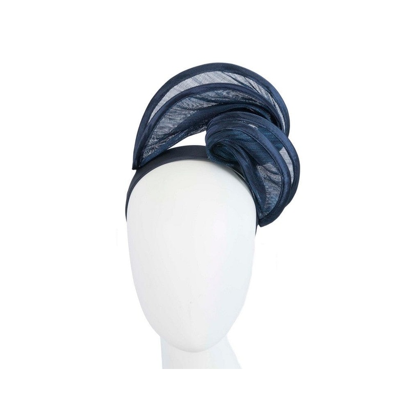 Navy headband racing fascinator by Fillies Collection