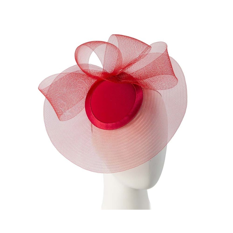 Red Custom Made Fashion Cocktail Hat