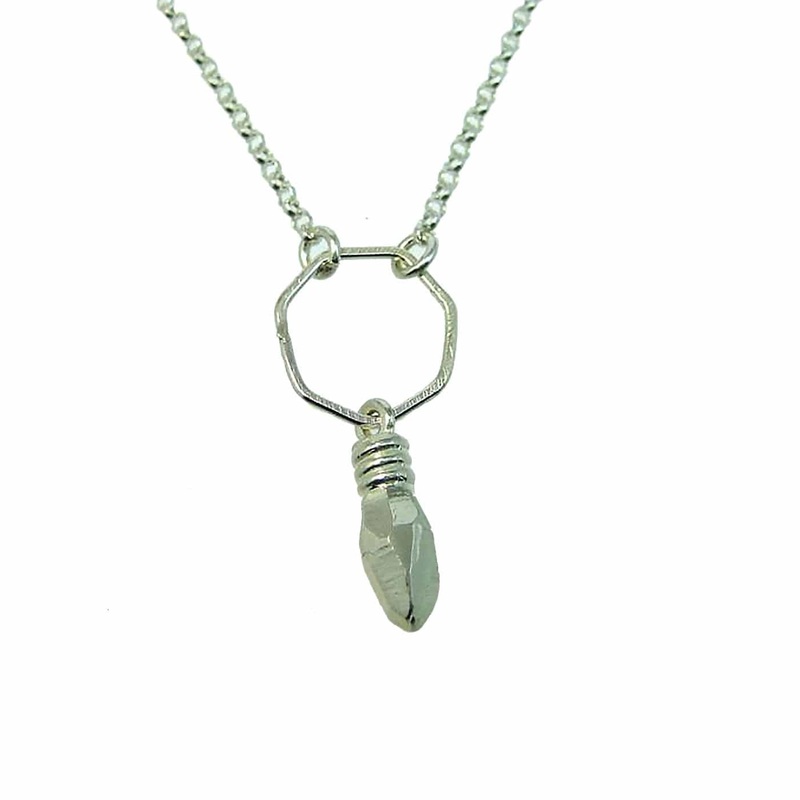 AHA! Small Geometric Christmas Light Dangle Necklace