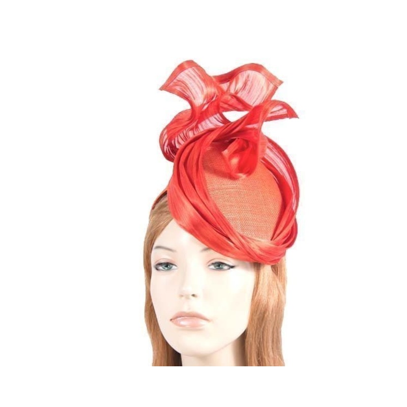 Bespoke orange fascinator