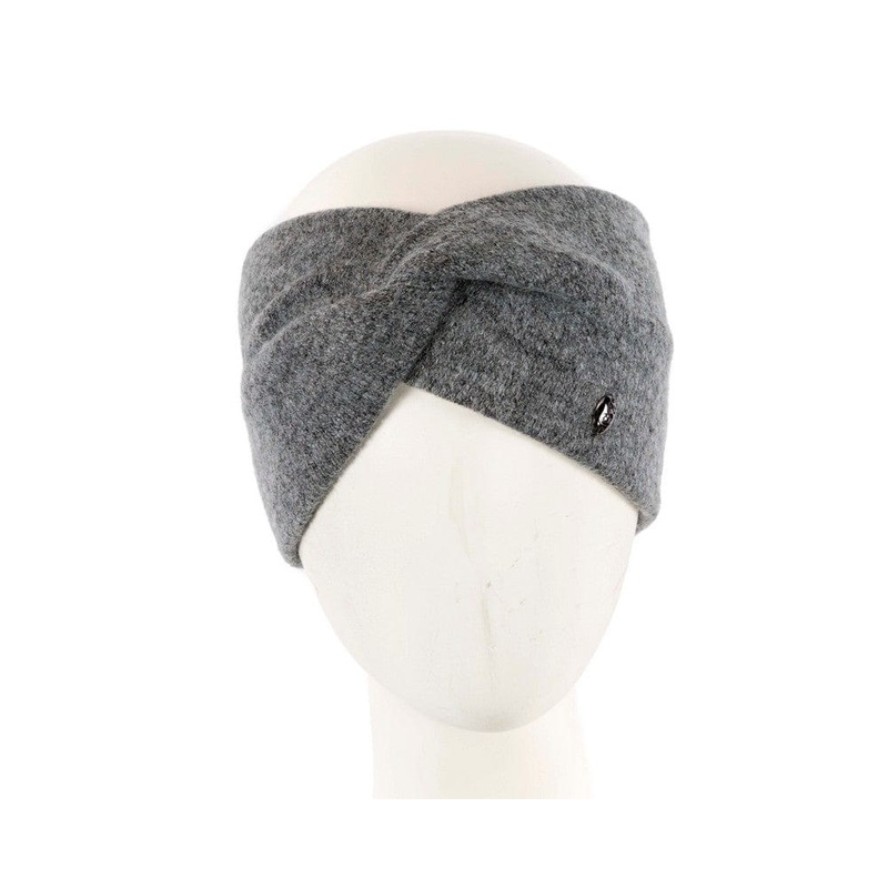 Dark grey European Made woolen headband