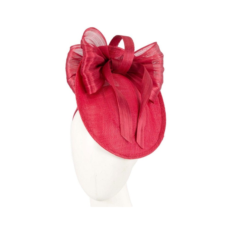 Red fascinator with bow by Fillies Collection