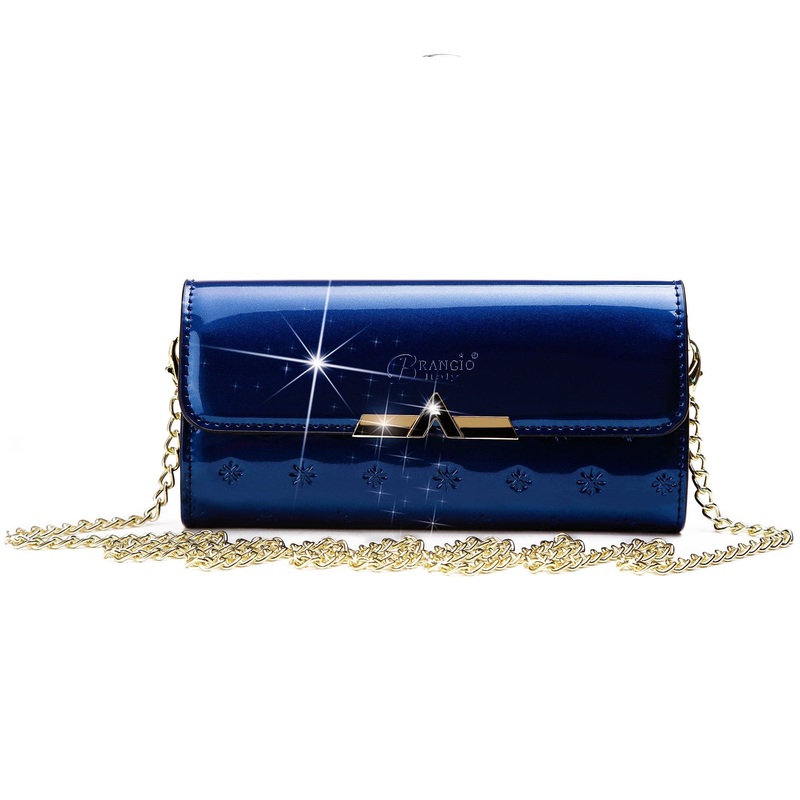 BI Meteor Clutch Crossbody in Rose Gold, Blue, Black, Burgundy, Bronze, or Purple
