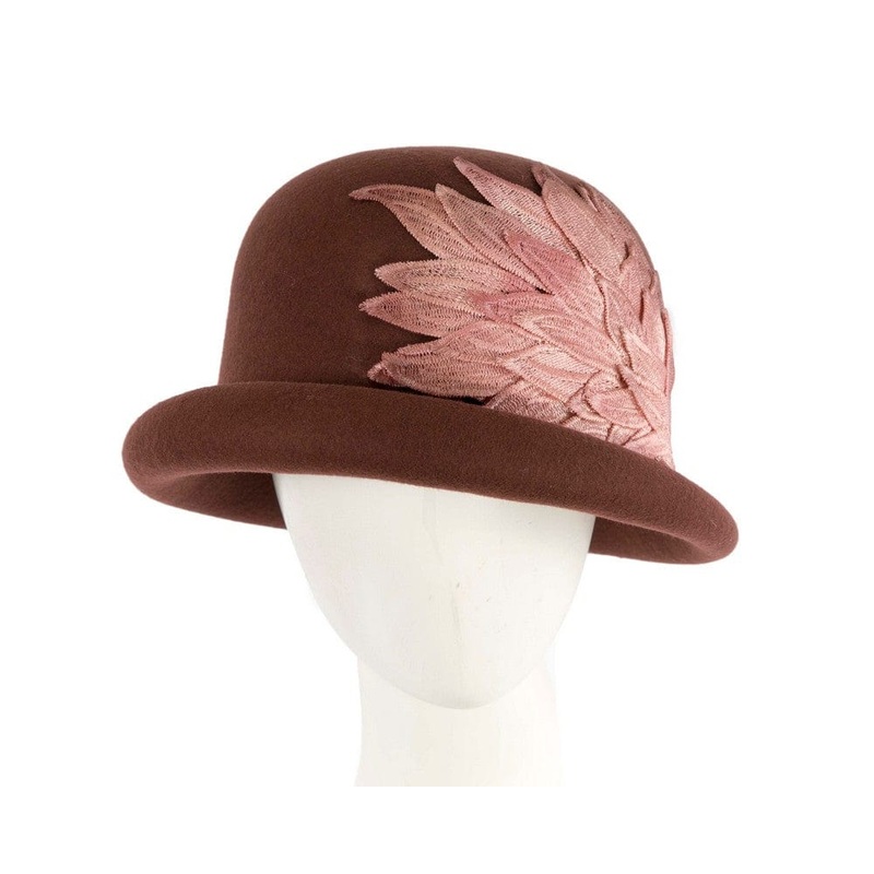 Brown winter fashion hat by Max Alexander