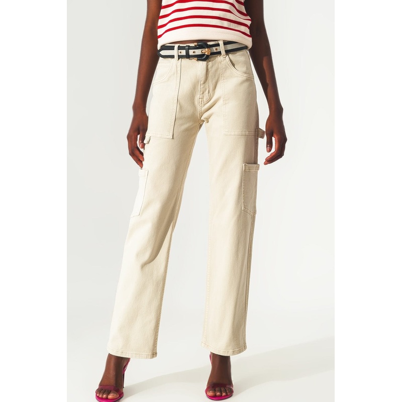 Cargo Pants In Beige