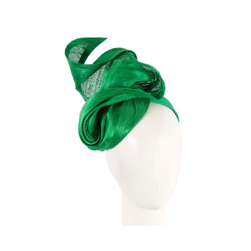 Green designers racing fascinator by Fillies Collection