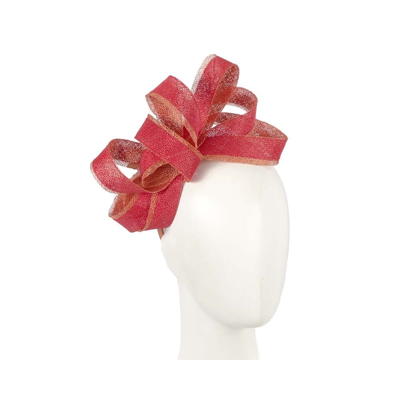 Red & Orange loops racing fascinator by Max Alexander