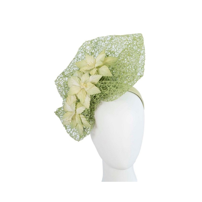 Staggering green racing fascinator by Fillies Collection